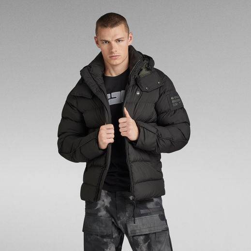 G-Whistler Padded Hooded Jacket | ブラック | G-Star RAW® JP